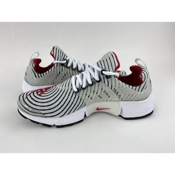 Nike Air Presto White Black Red Men's Sneakers Shoes Nike Logo Zebra CT3550-101 - Picture 12 of 12